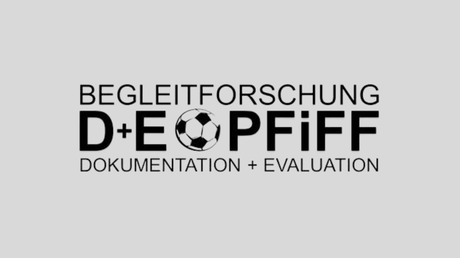 Logo des Forschungsprojekts "Dokumentation + Evaluation zum Pool zur F?rderung innovativer Fu?ball- und Fankultur"